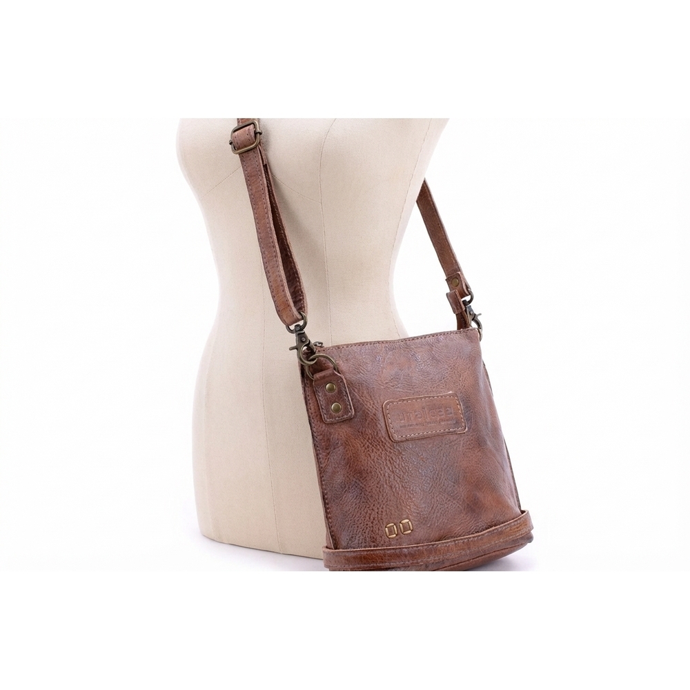 NEW BEDSTU ventura leather bag in tan rustic mason